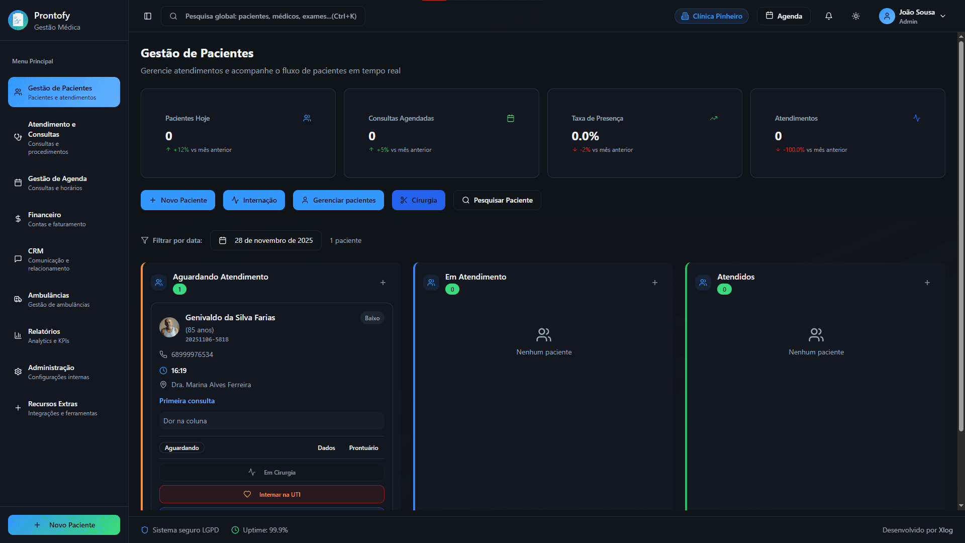 Prontofy App Preview Dark